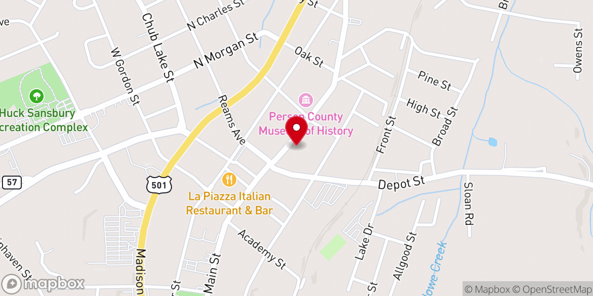 Map showing location of Long Memorial United Methodist