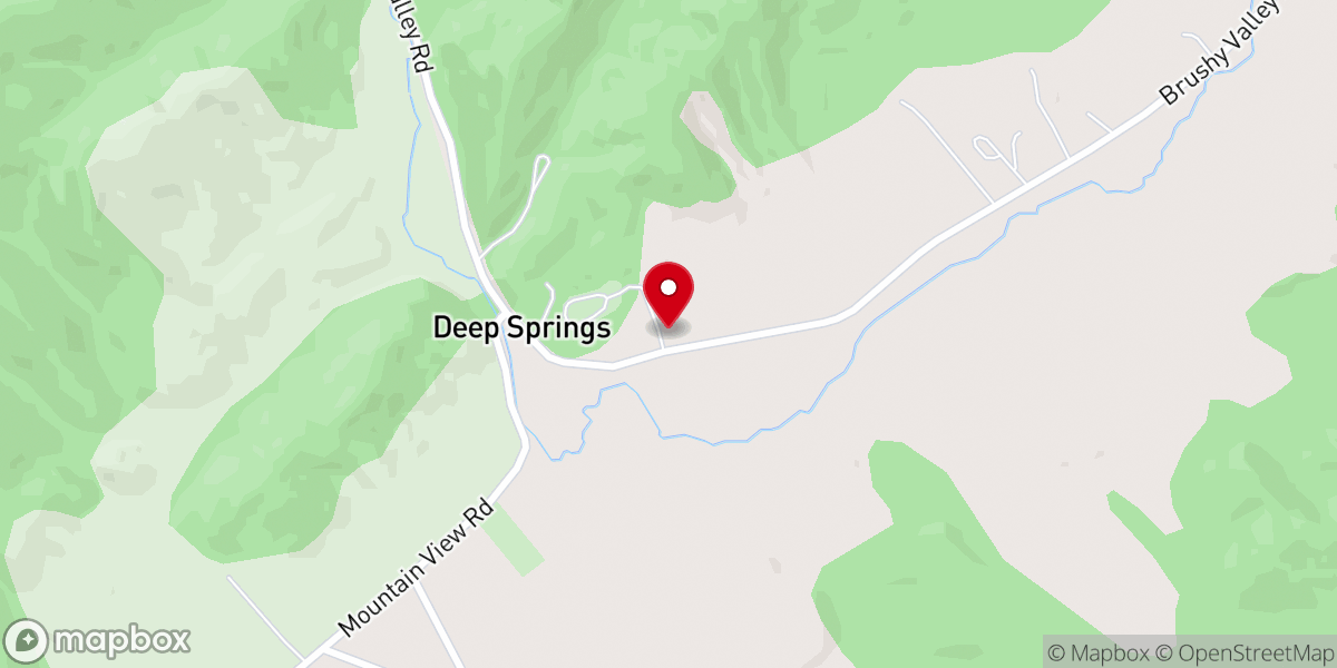 Map showing location of Deep Springs Baptist Church