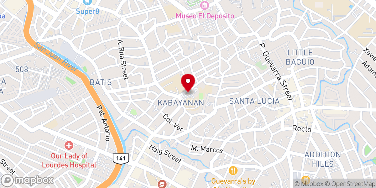 Map showing location of Santuario del Santo Cristo Parish (Archdiocese of Manila)
