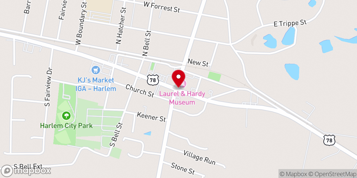 Map showing location of Bayvale Baptist Church