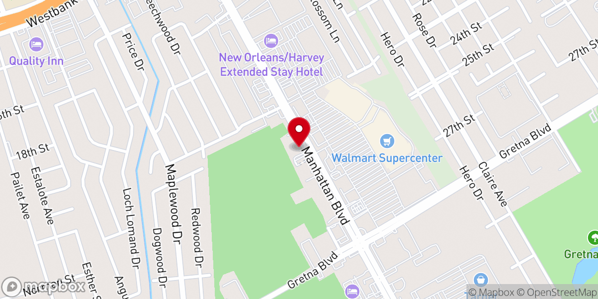 Map showing location of Holy Hill Baptist Church