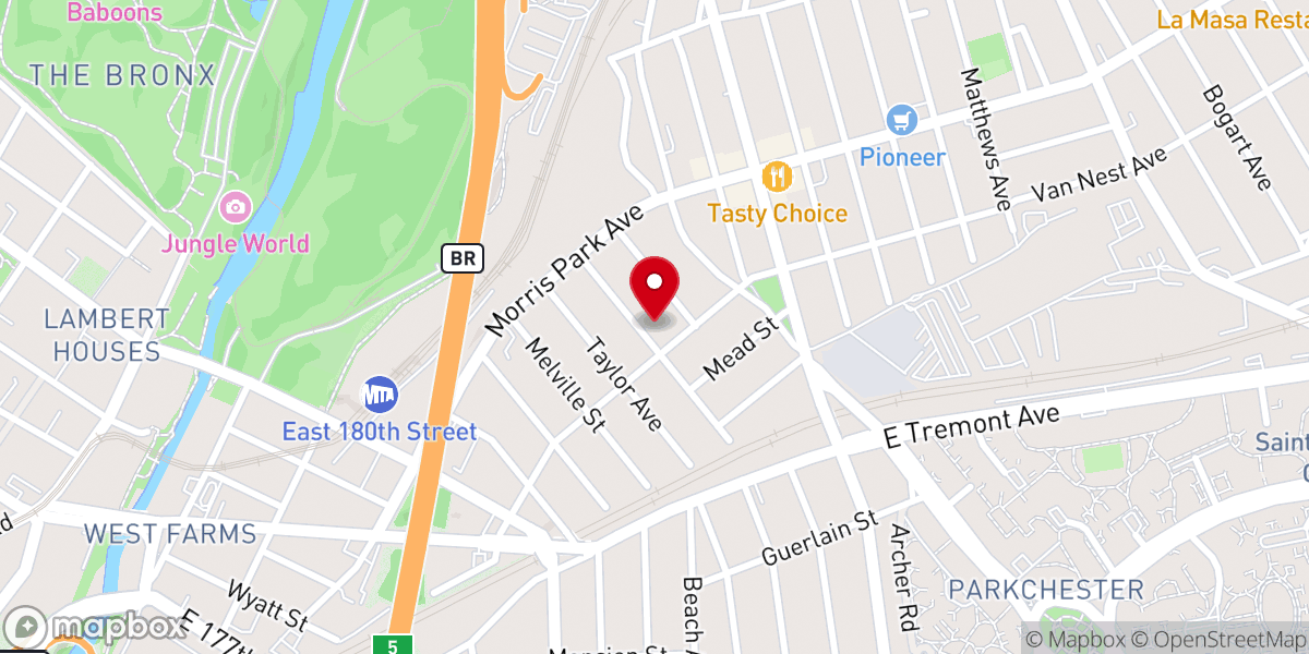 Map showing location of Iglesia Rehoboth NJ Jesucristo Es La Respuesta Inc