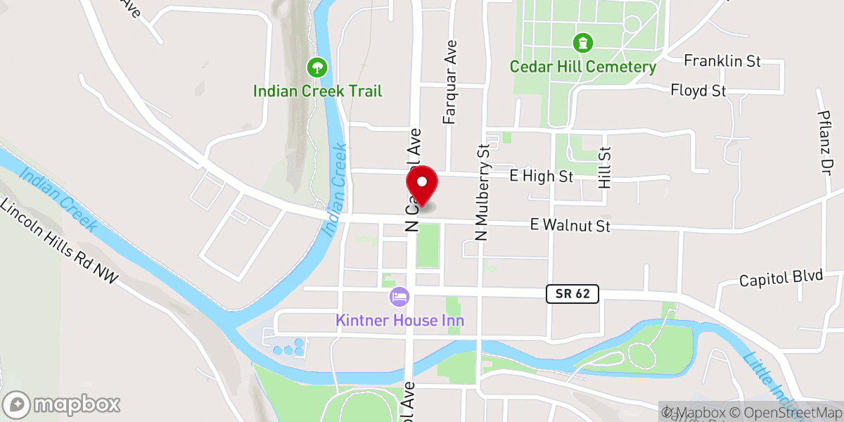 Map showing location of Iglesia El Santuario
