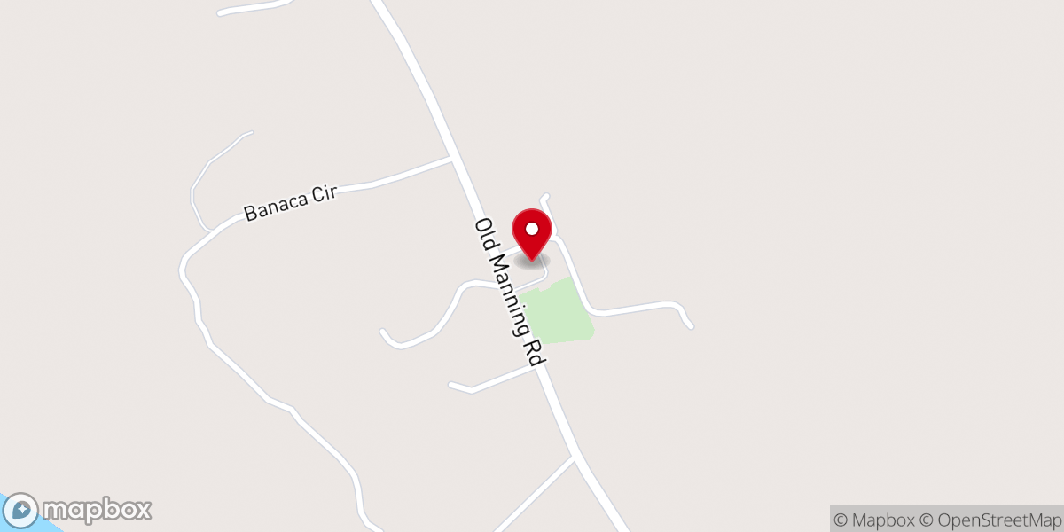 Map showing location of Providence Baptist Church