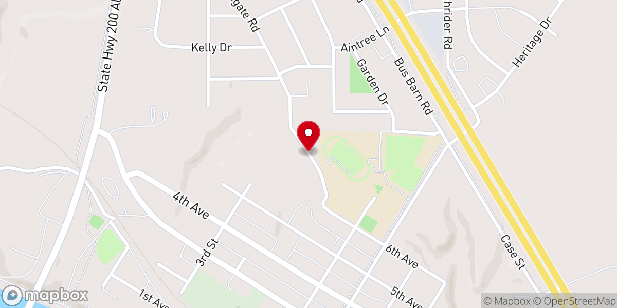 Map showing location of Veeder Church