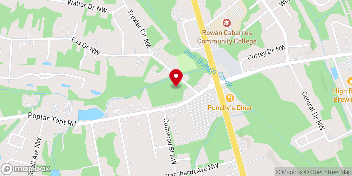 Map showing location of Covenant Family Worship Center