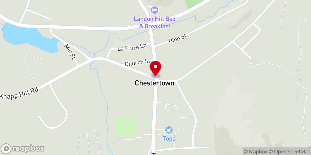 Map showing location of Chestertown