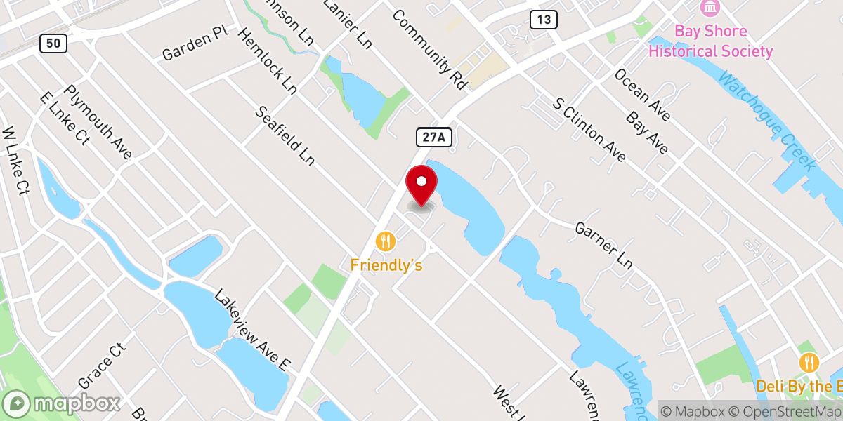 Map showing location of St. Luke's Lutheran Church