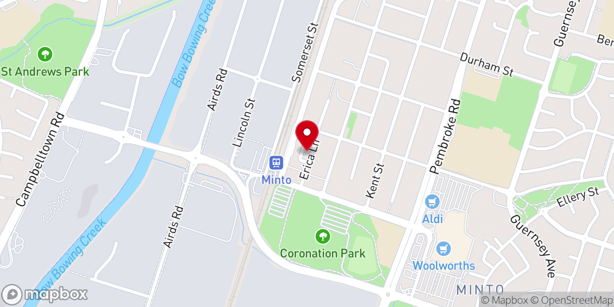Map showing location of The Sydney City Church