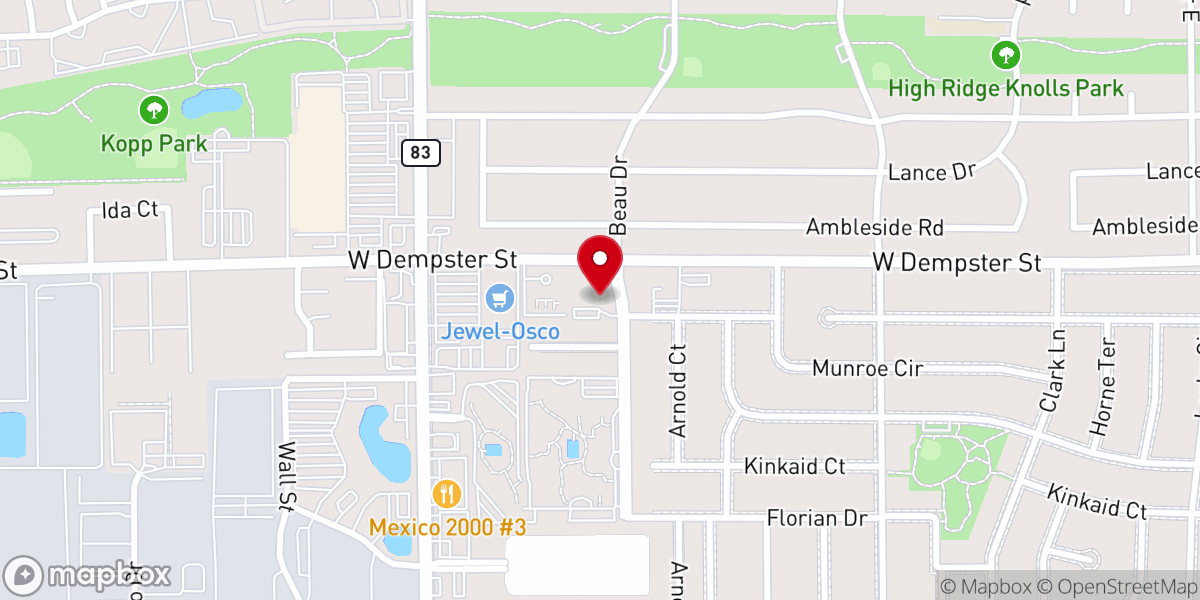 Map showing location of Church