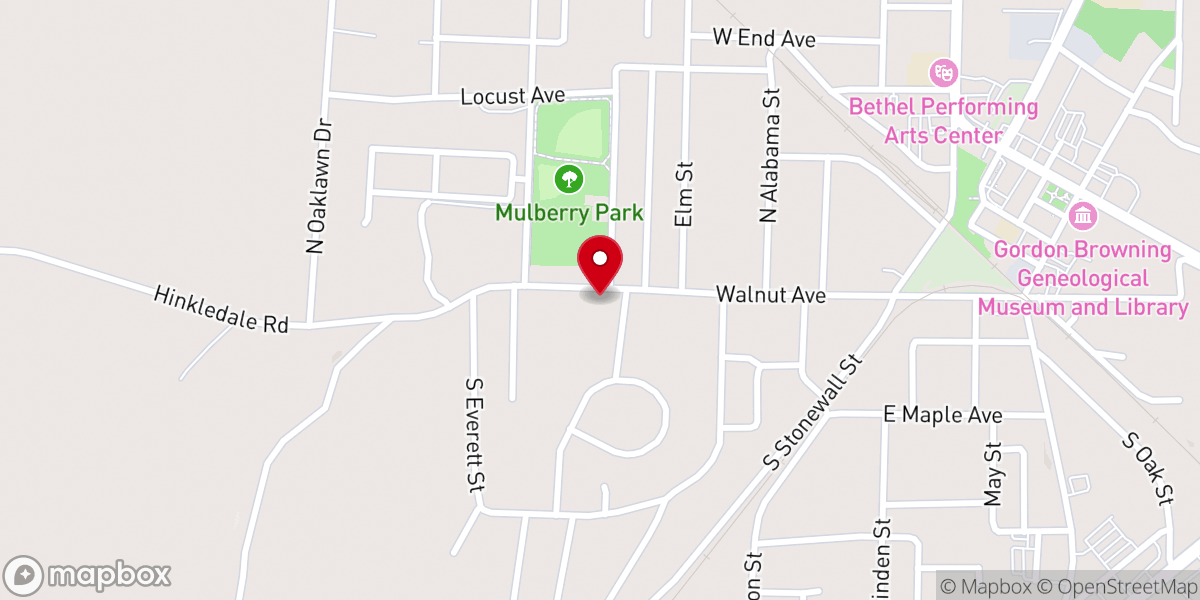 Map showing location of Faith Pentecostal Church of God