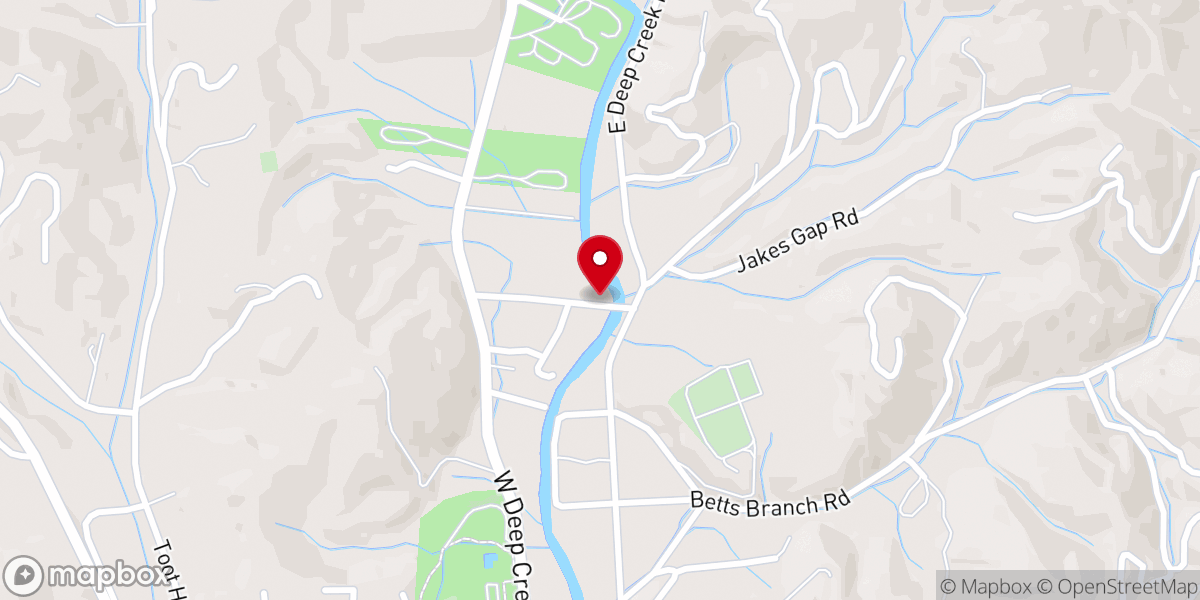 Map showing location of Deep Creek Missionary Baptist Church
