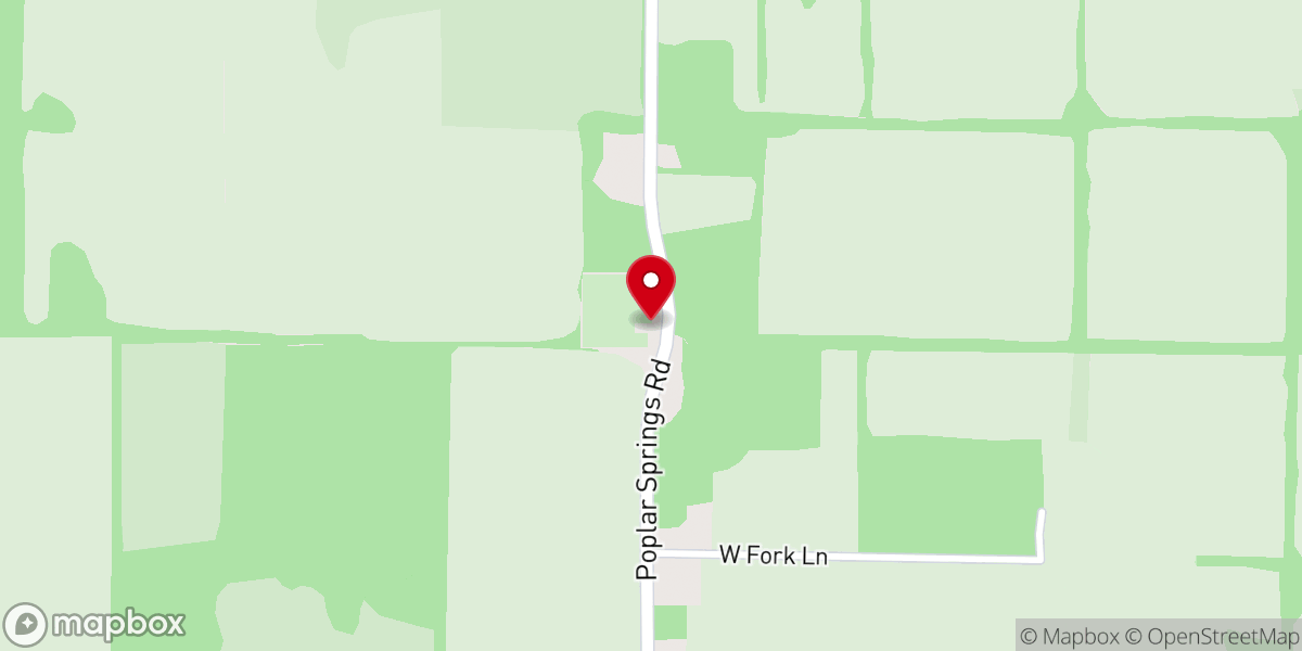 Map showing location of Mt Tabor Baptist Church