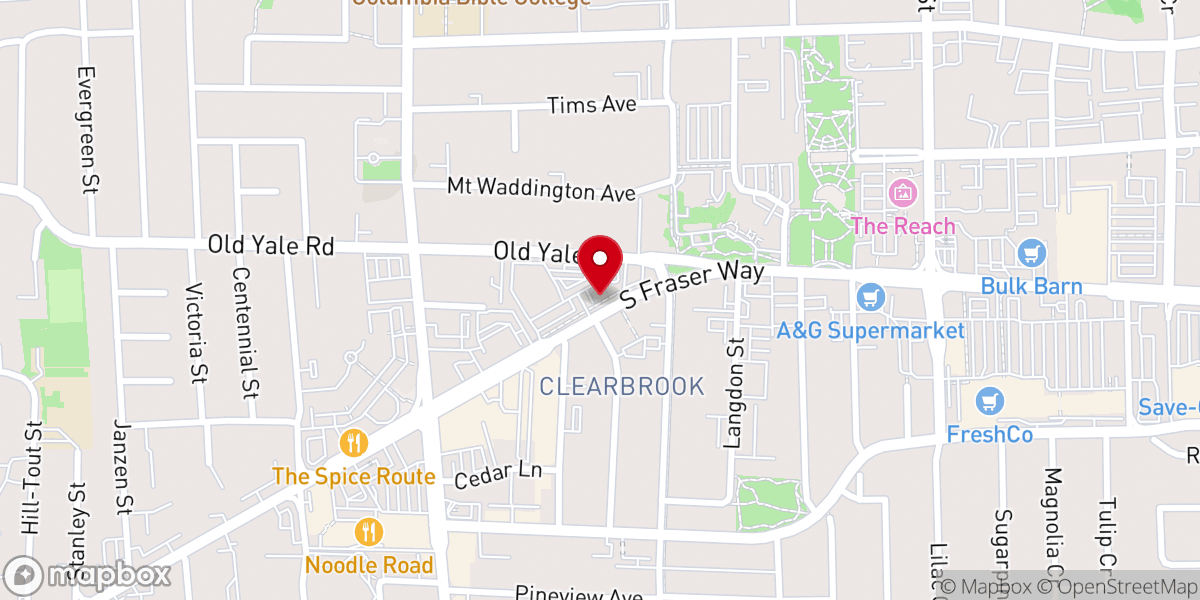 Map showing location of Church's Texas Chicken