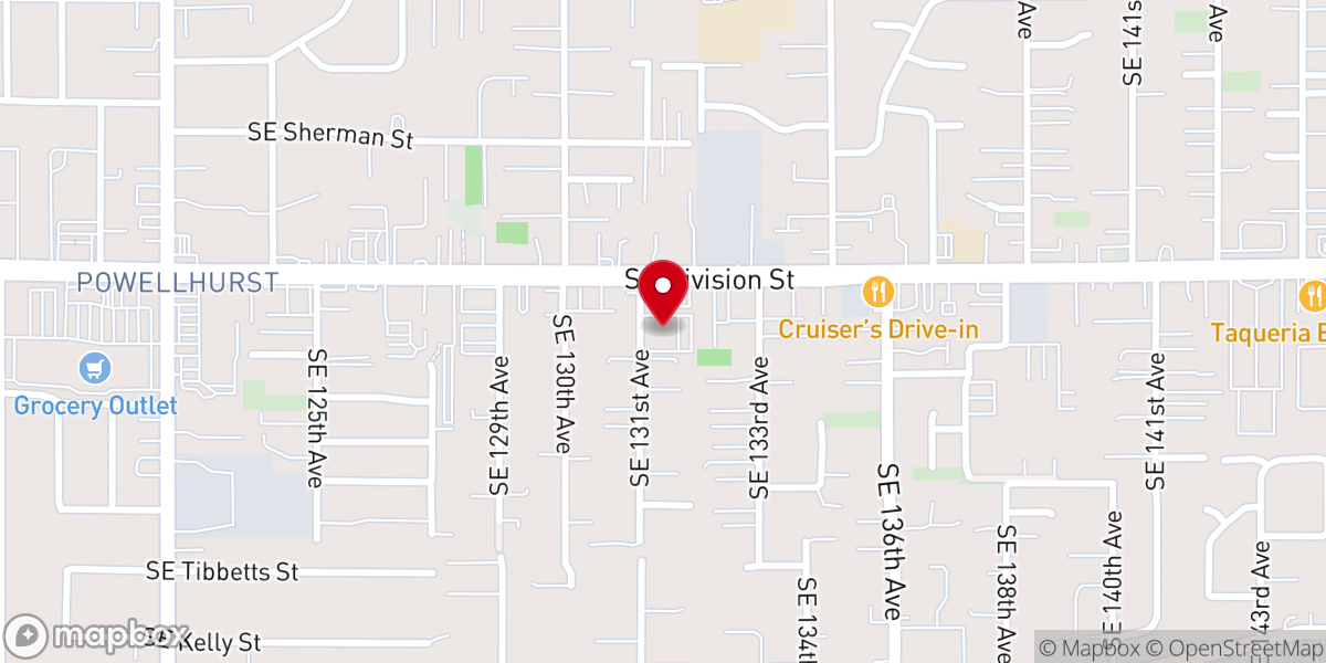 Map showing location of Iglesia de Cristo