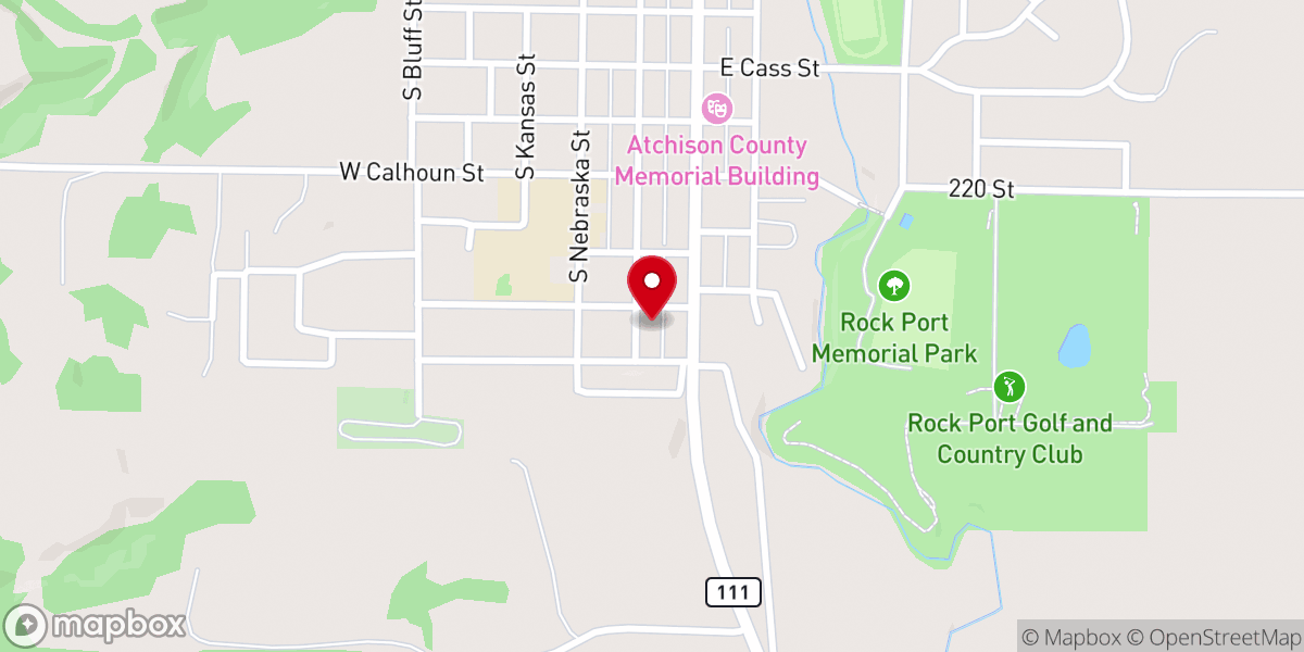 Map showing location of First Lutheran Church