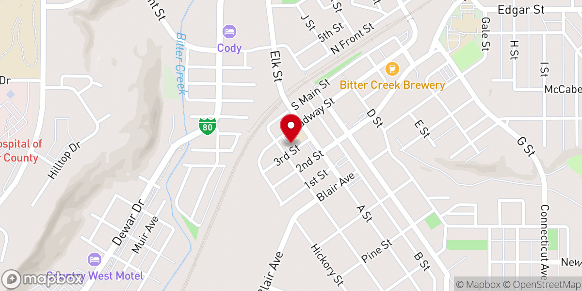 Map showing location of Holy Spirit Parish Center