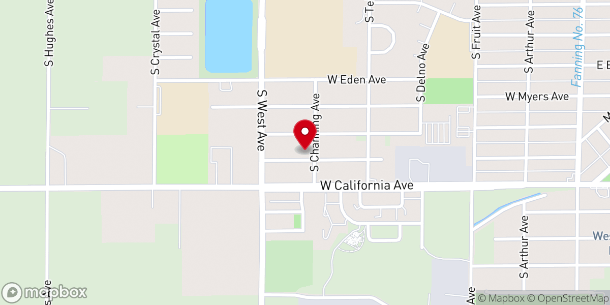 Map showing location of Evangelist Temple Church of God in Christ