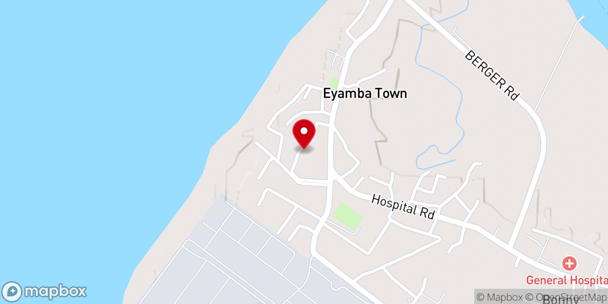 Map showing location of Deeper Life Bible Church mile 3 Orosikiri