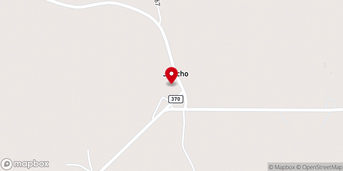 Map showing location of Jericho Baptist Church