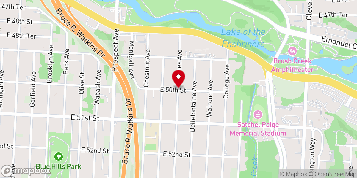 Map showing location of Mount of Transfiguration Baptist Church