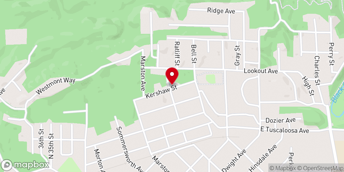 Map showing location of Smiths Chapel Missionary Baptist Church