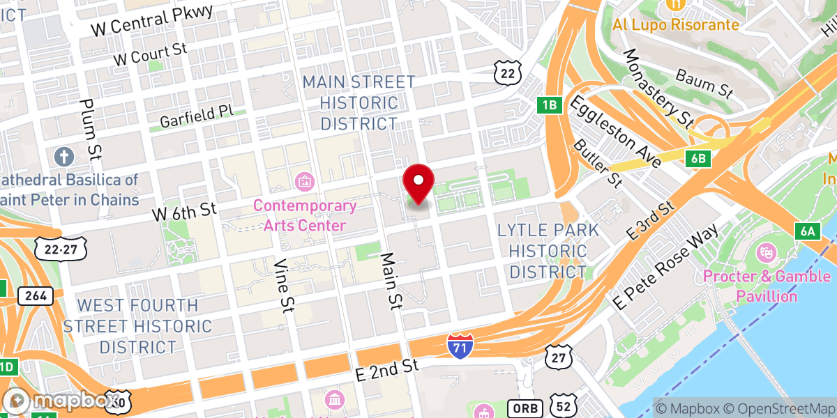 Map showing location of Everything Begins with You Inc