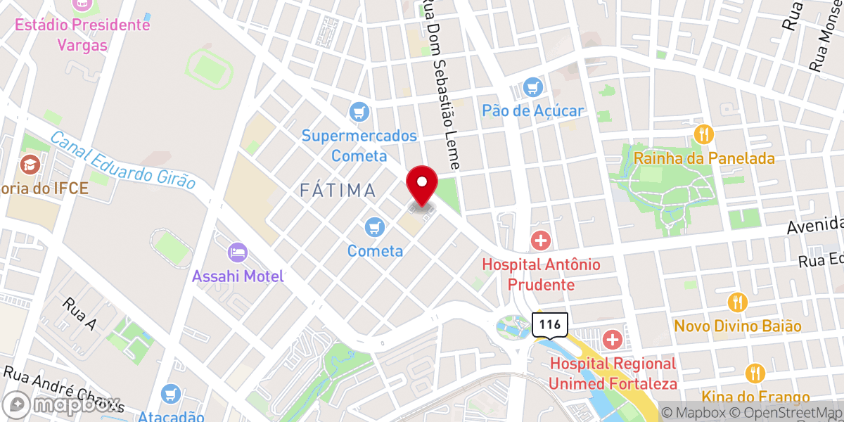 Map showing location of Santuário de Nossa Senhora de Fátima