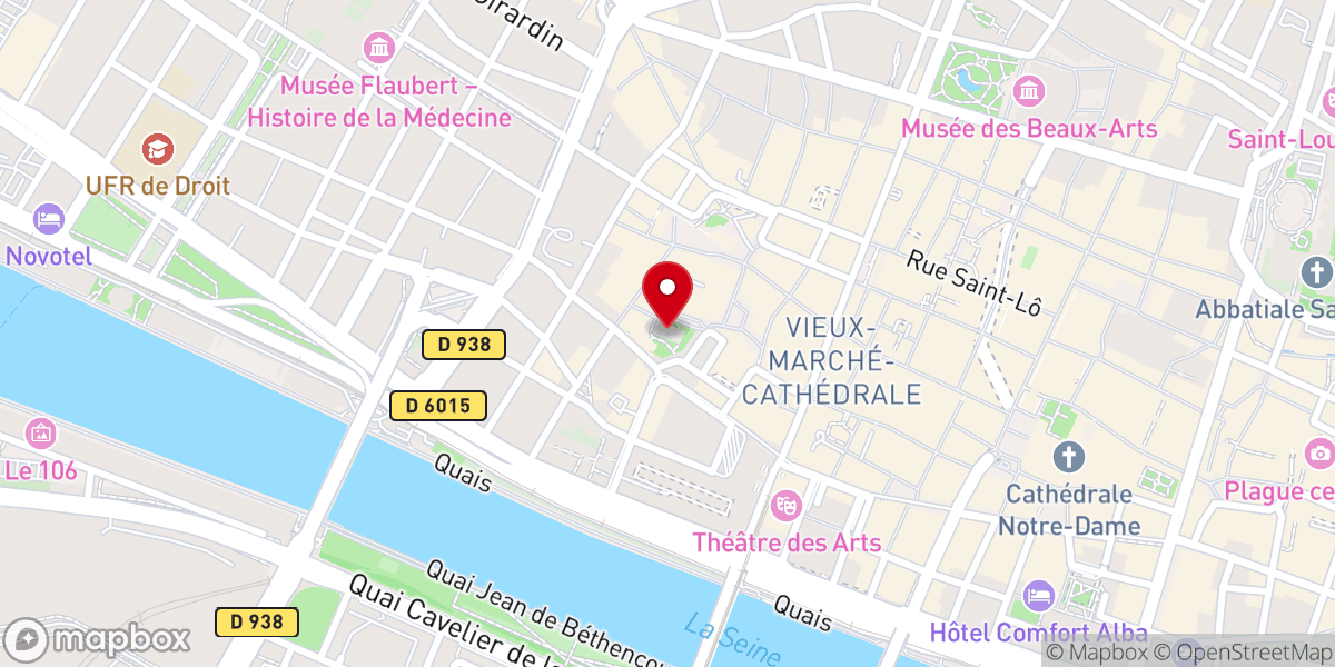 Map showing location of Temple Saint-Éloi