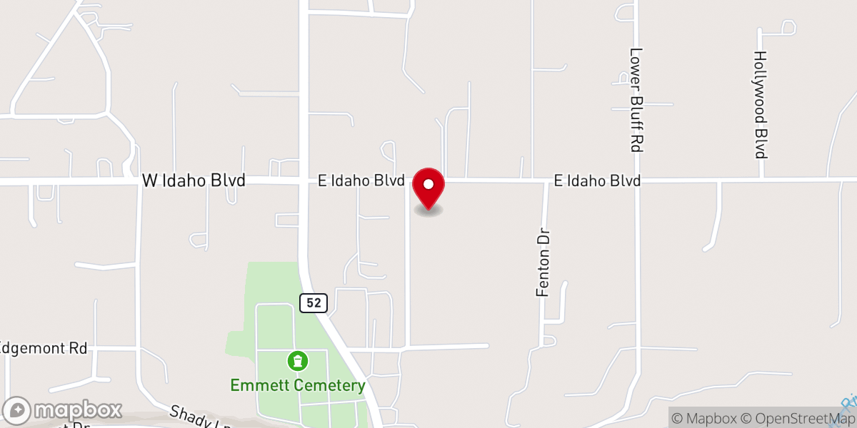 Map showing location of Grace Baptist Church ~ Emmett, Idaho