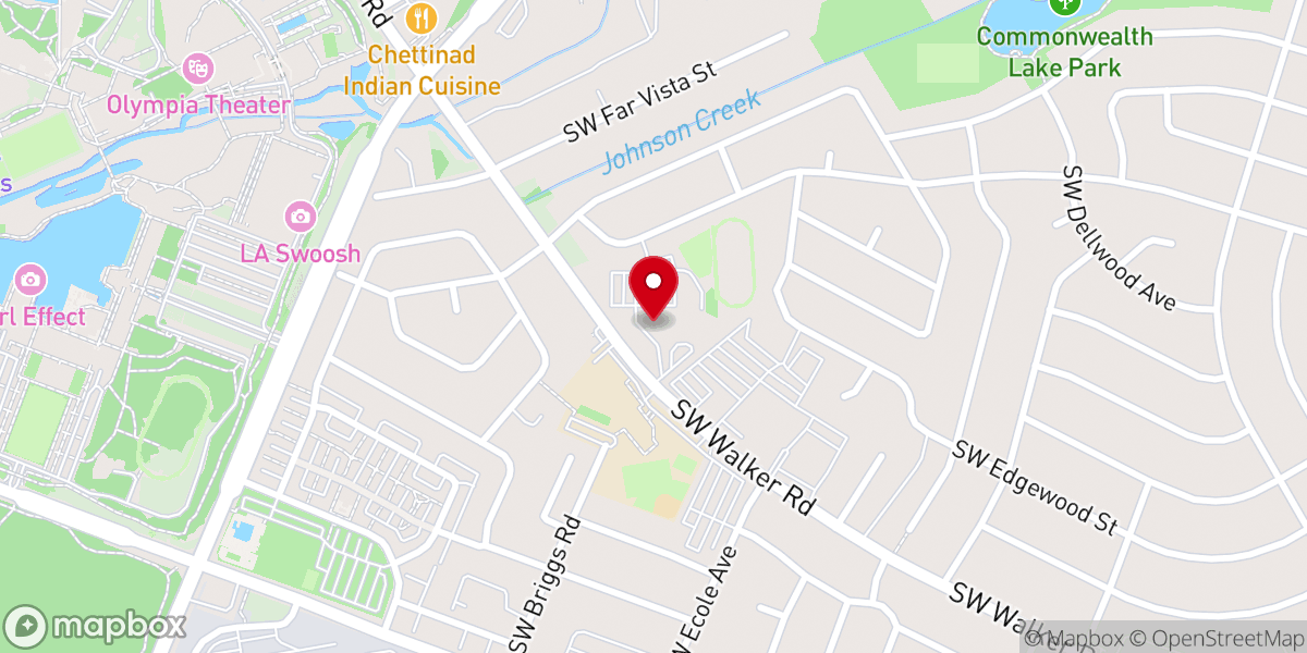 Map showing location of Holy Trinity Catholic Church