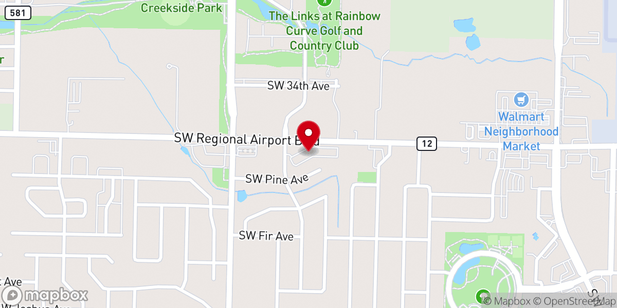 Map showing location of Rivers Community Church