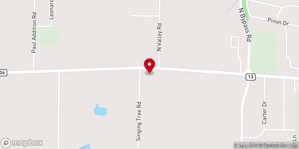 Map showing location of Family Life Church