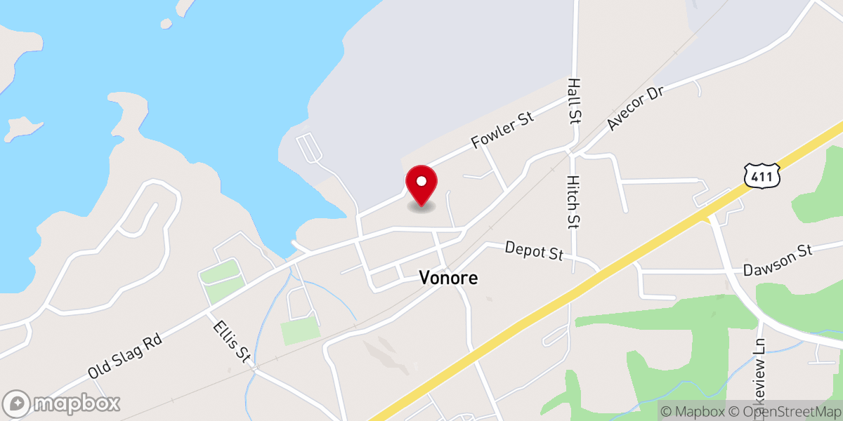 Map showing location of Volunteer Firearms