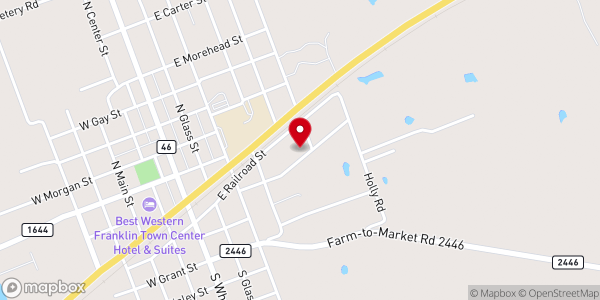 Map showing location of Secret Place Family Worship Center