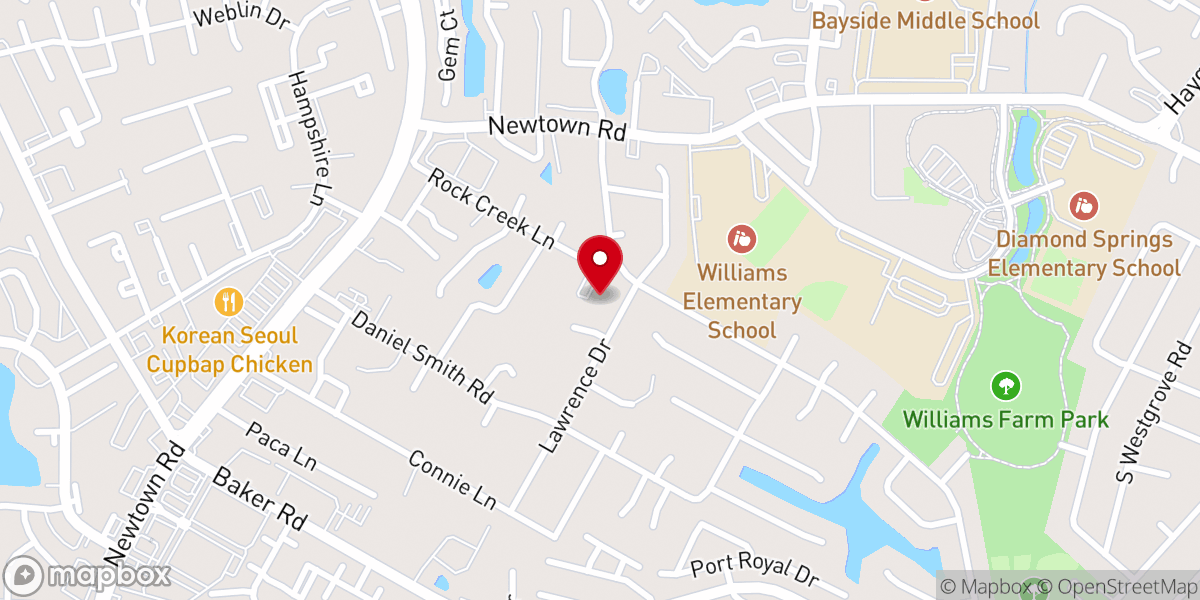 Map showing location of New St John AME Church