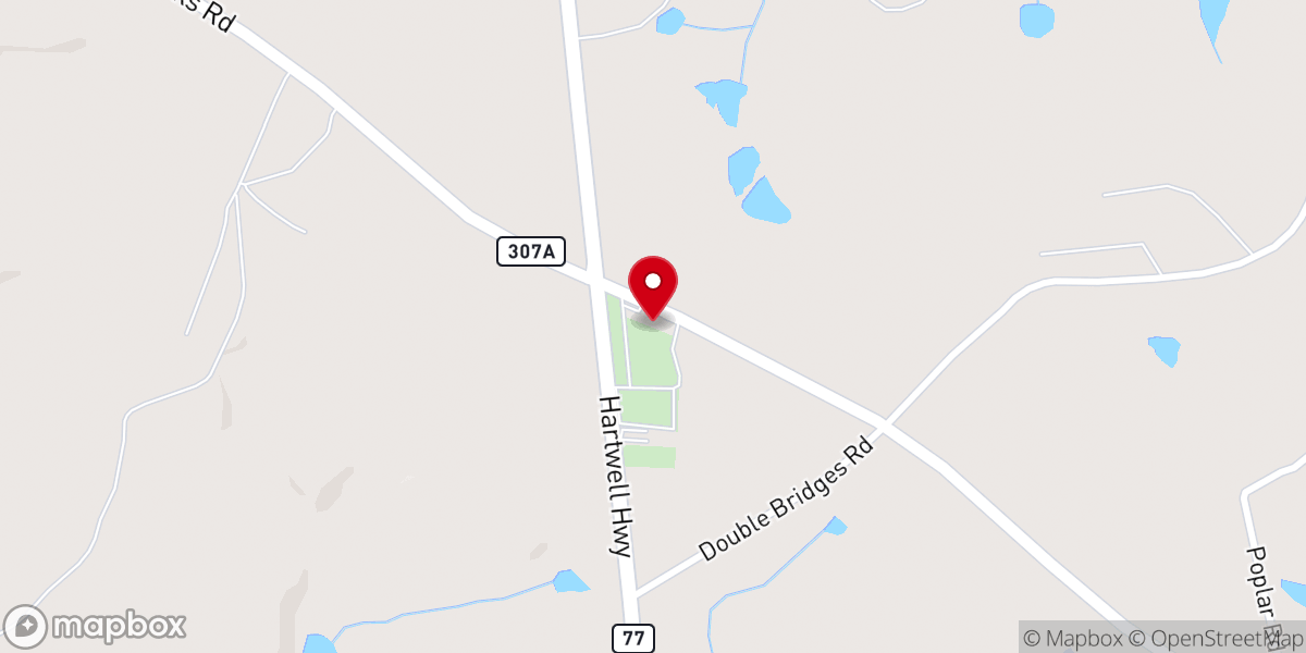 Map showing location of Concord United Methodist Church