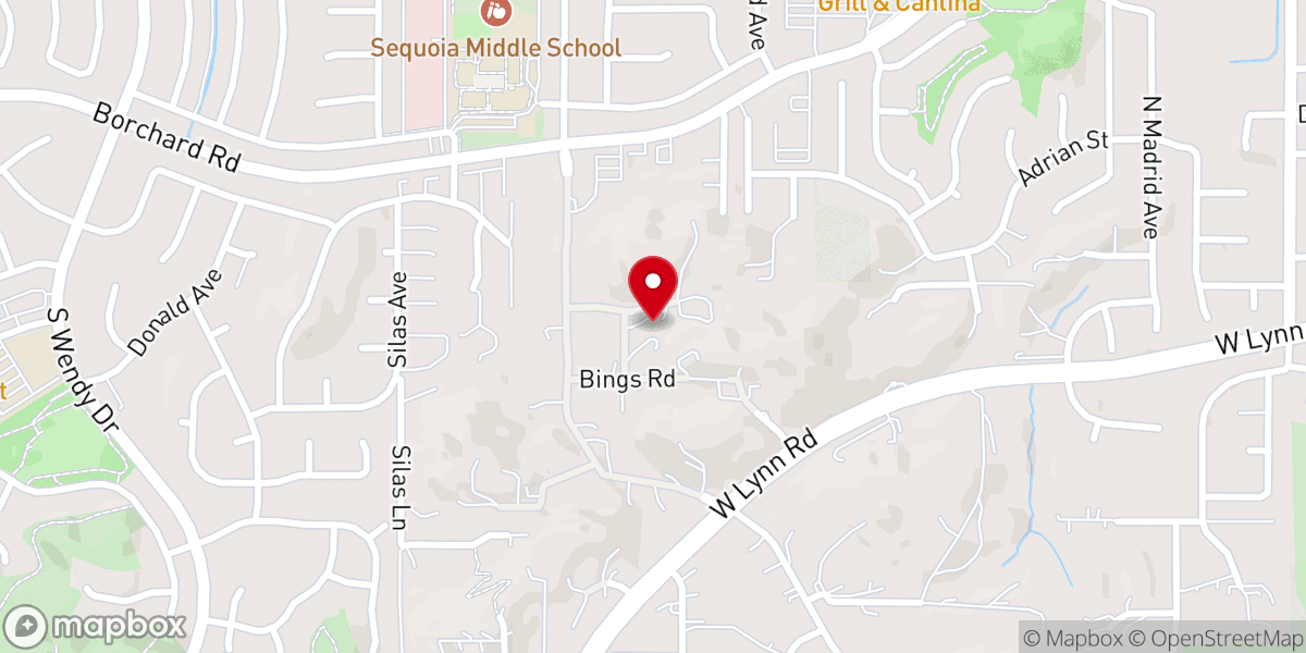 Map showing location of Hidden Treasure