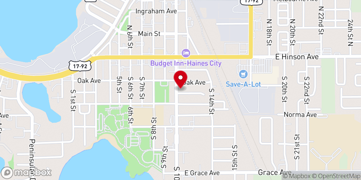 Map showing location of Casa de Adoración a Yahweh