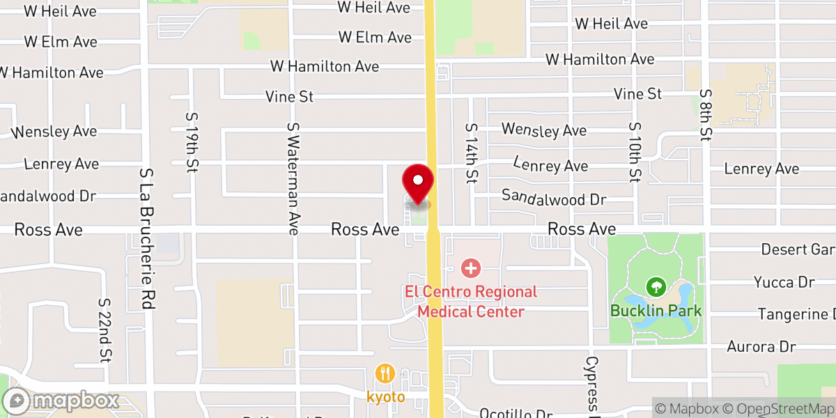 Map showing location of Second Baptist Church