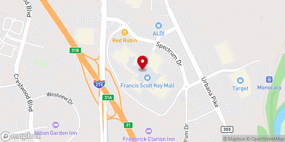 Map showing location of Cornerstone Fellowship Church