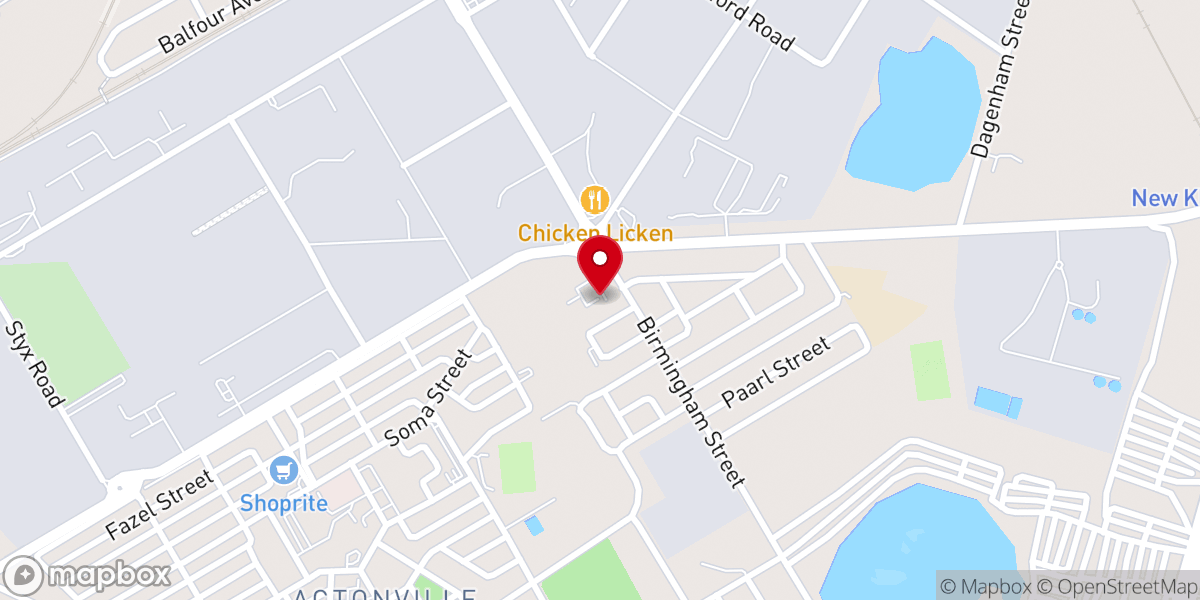 Map showing location of St. Joseph's Catholic Church