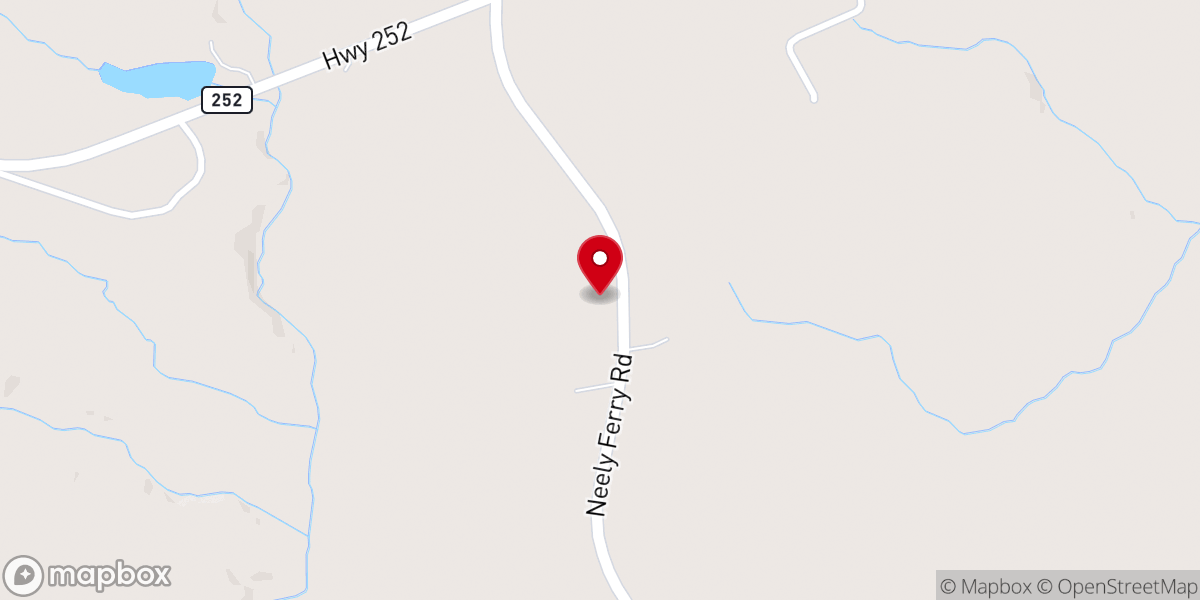 Map showing location of Sharon Pentecostal Holiness Church