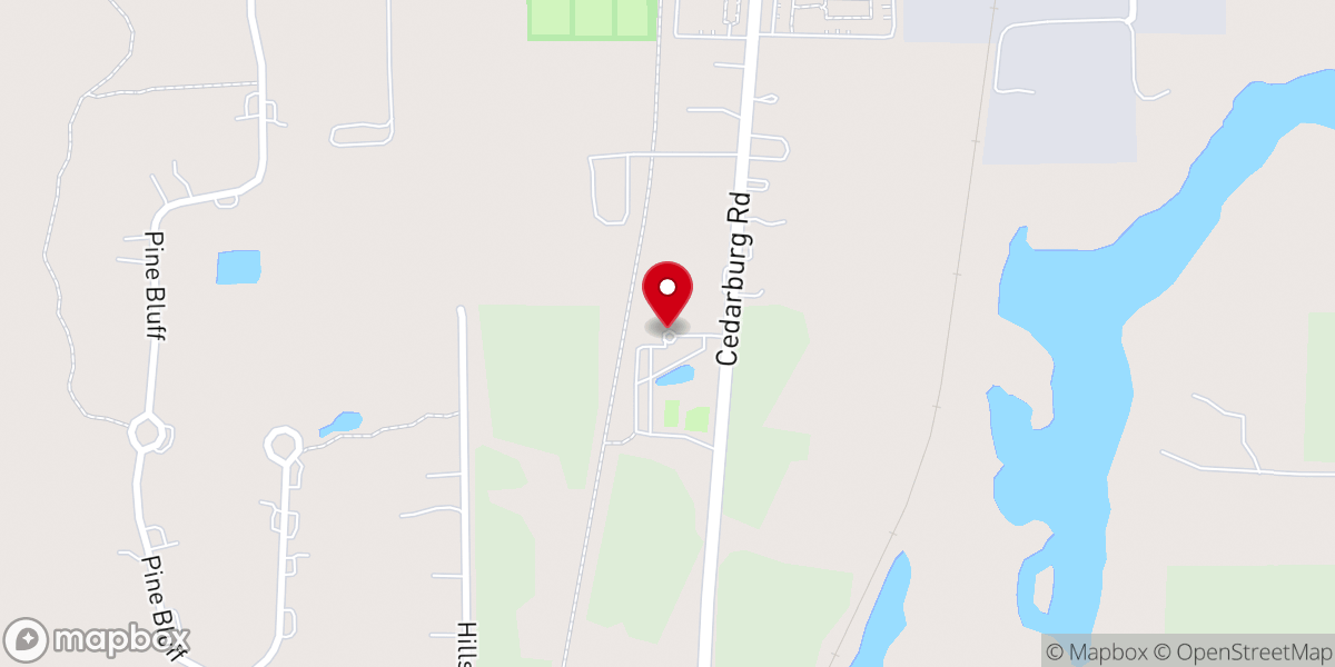 Map showing location of Alliance Bible Church