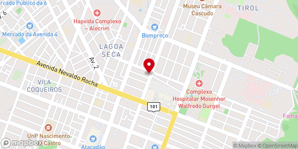 Map showing location of Nova Esperança Natal/RN CCNEi