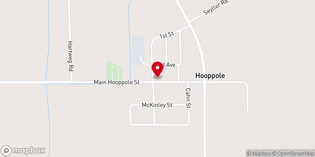 Map showing location of Zion United Methodist Church
