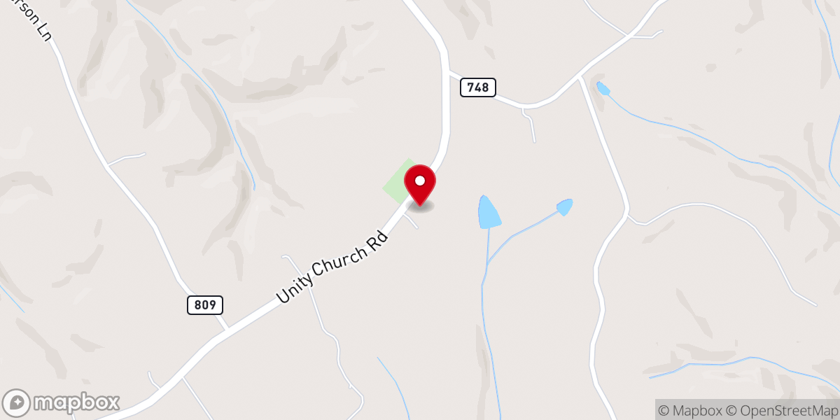 Map showing location of Rome Church