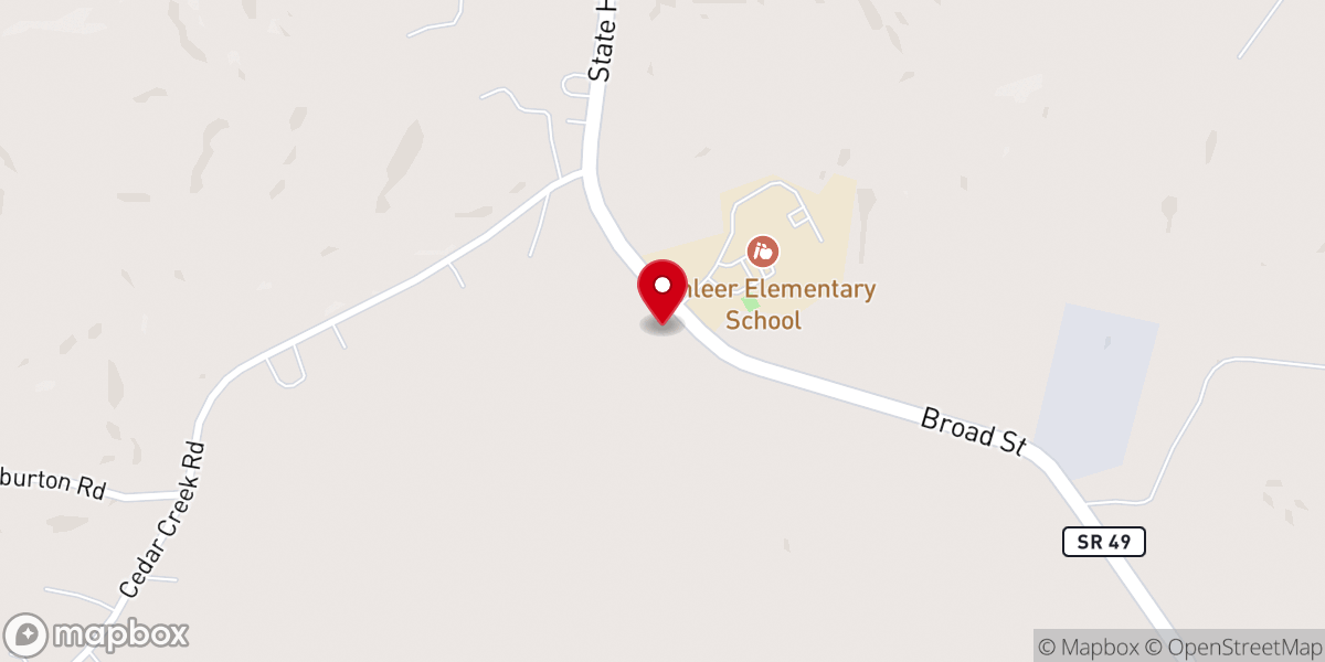 Map showing location of Gathering