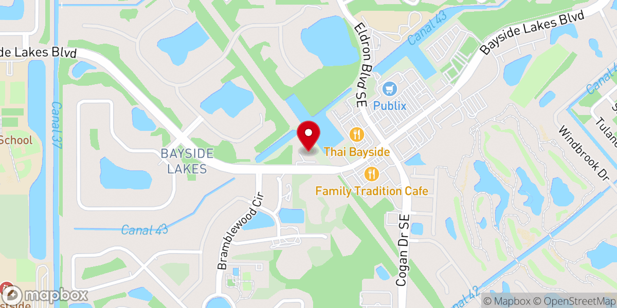 Map showing location of Grace Bible Church