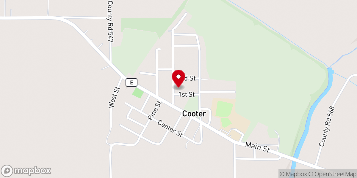 Map showing location of Holly Grove Baptist Church